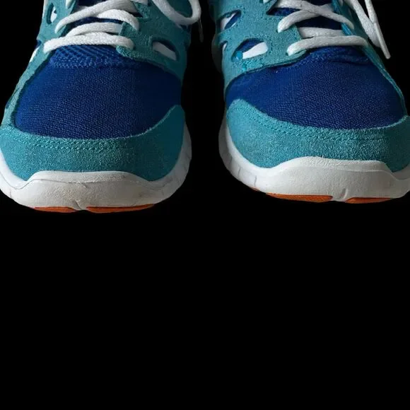 Nike Women's Free Run 2 Light Photo Blue Orange Midnight SZ/7 - Picture 4 of 14